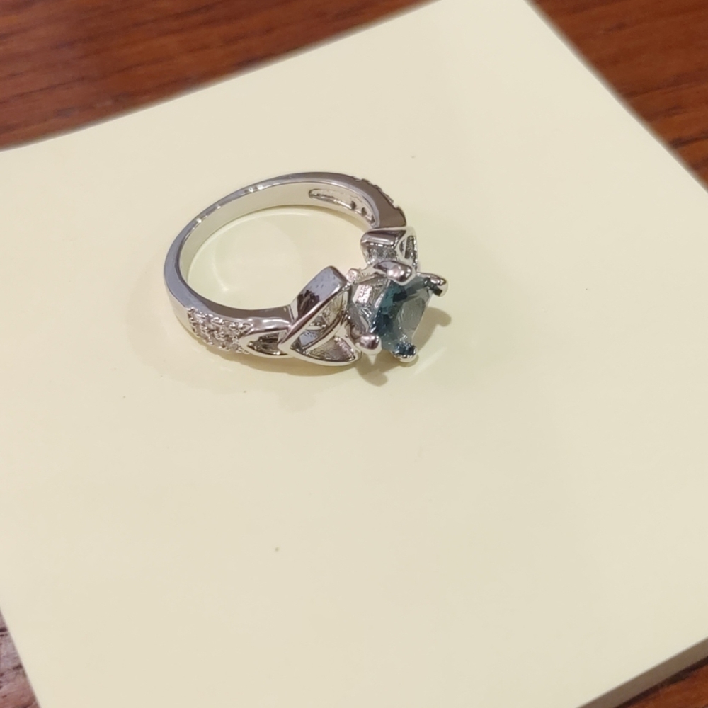 Women's Ring with Blue Stone